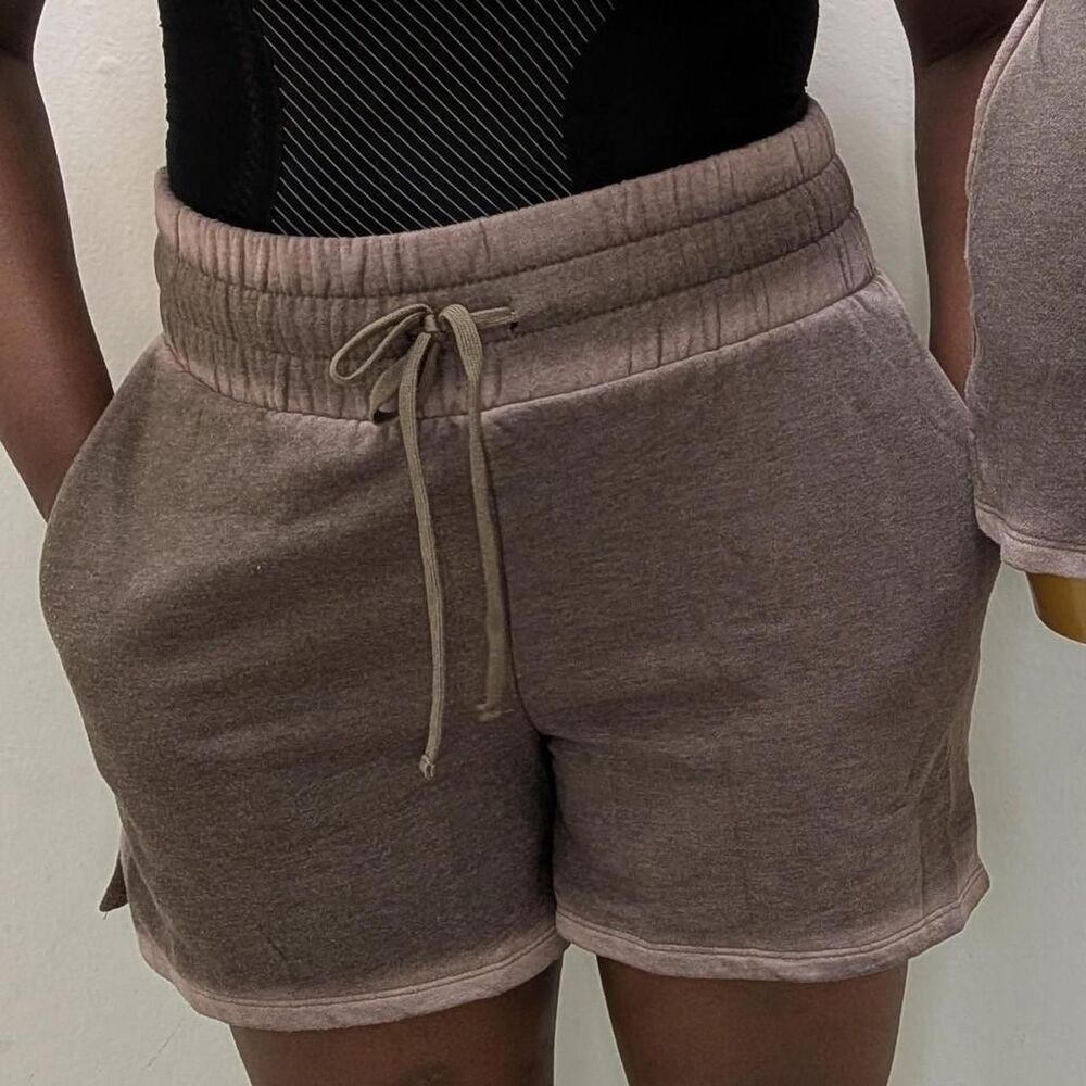 Wild-fable Women's Pewter Mineral Wash Perfect Fleece Shorts S NWT
